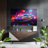 Luxury Car Brushed Aluminum Dibond Wall Art.